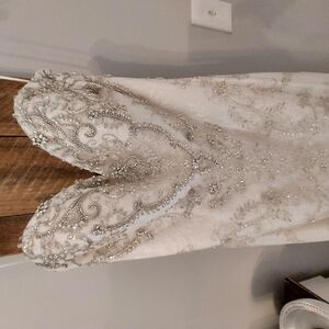 Casablanca Carnation Elegant Beaded Wedding Gown